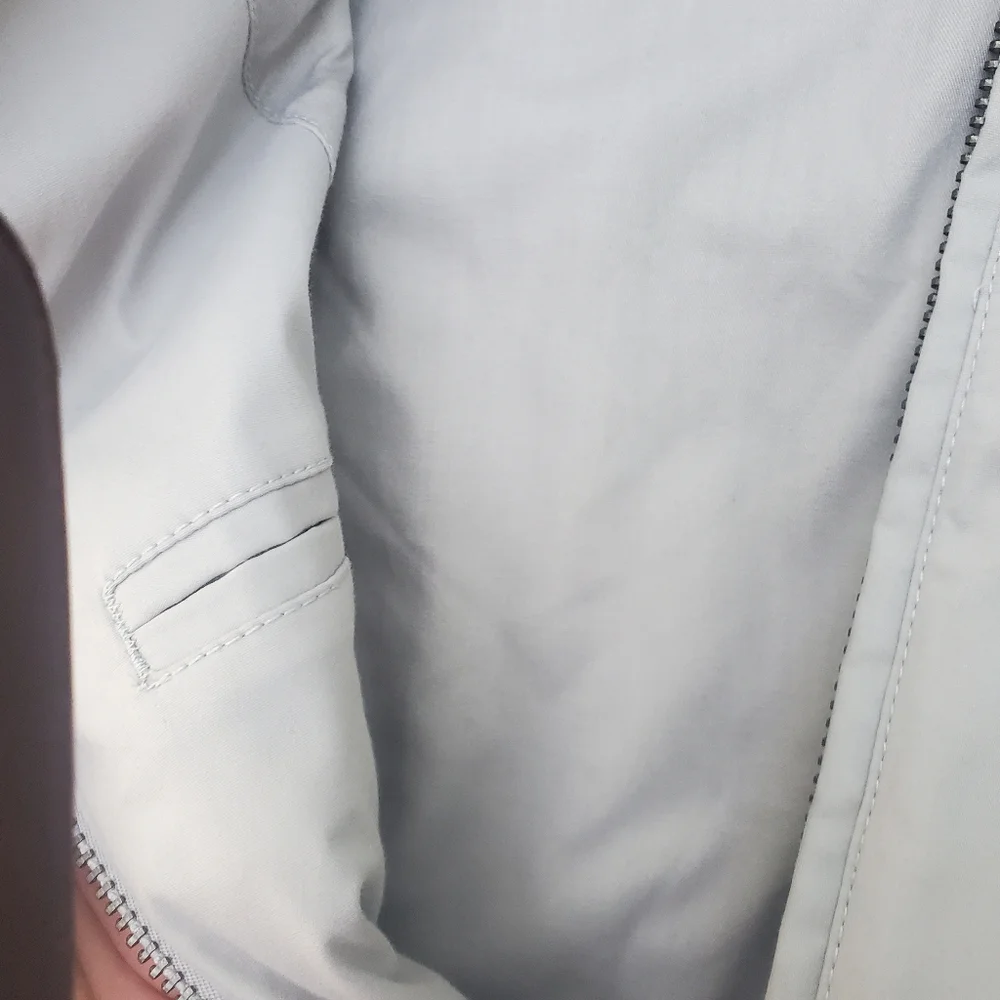 Kenneth Cole Reaction gray light zipper up jacket new with tags size sma…